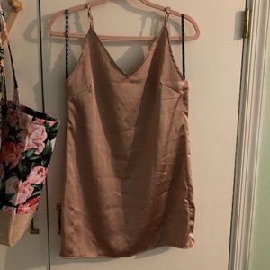 Rose Gold Slip Dress